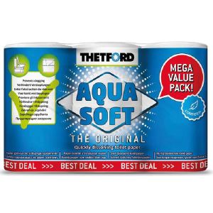 Aqua Soft toiletpapir - 6 ruller