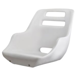 Atlantic stol ( skal uden hynder ), hvid polyetylen - 1120543