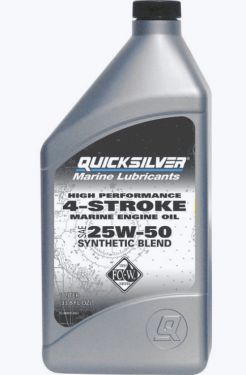 4-takt olie til Verado påhængsmotorer, 25W-50, Synthetic Blend, Quicksilver, 1L, 92-8M0096256