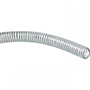 PVC-slange m/stålspiral.