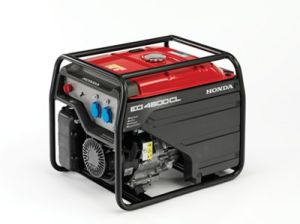 Generator: honda EG3600, 230V - 3,6 kVA