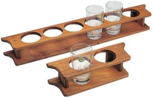 Glasholder teak - forskellige størrelser