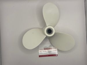 Original 3-bladet Yamaha propel, 9 1/4 x 10, alu. Passer på Yamaha 9,5A-25A