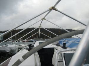 Presennings stativ i aluminium. Båd uden mast. 9 meter, 3scepter