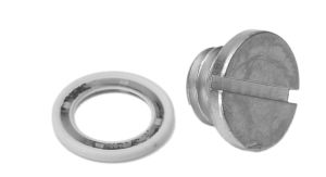 Påfyldningsprop til gearolie inkl pakning, 3/8" UNC gevind,. Til Mercury og MerCruiser motorer 30 hk og op
