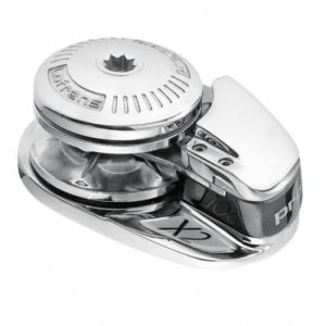 Lofrans Ankerspil X2 Krom, 12v 1000w - 10 mm kæde, lav model, 1013351