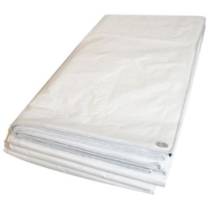 SuperTarp presenning, standard 160g/m2, hvid, 8x12 mtr