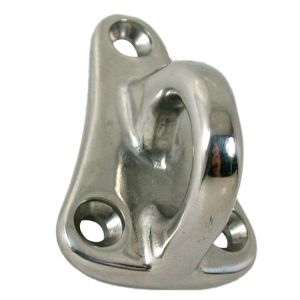Fenderkrog i rustfri stål med øje 