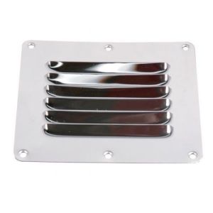 Ribbeventil i rustfritstål. Brd 125 x 110 mm  
