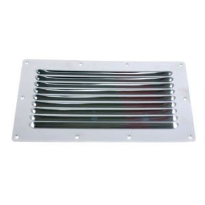 Ribbeventil i rustfritstål. Brd 115 x 230 mm  