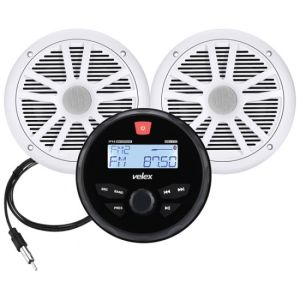 Velex Marine radio sæt, DAB+/FM, inkl. to højttalere, 6,5"