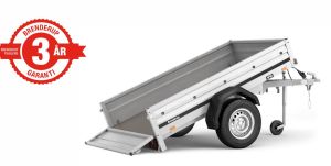 Brenderup 1205 S med tip  - 500  eller 750 kg
Lille, alsidig trailer velegnet til gør-det-selv projekter: fra camping og fritid til bortkørsel af haveaffald og skrald