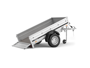 Brenderup 1205 S med tip  - 500  eller 750 kg
Lille, alsidig trailer velegnet til gør-det-selv projekter: fra camping og fritid til bortkørsel af haveaffald og skrald