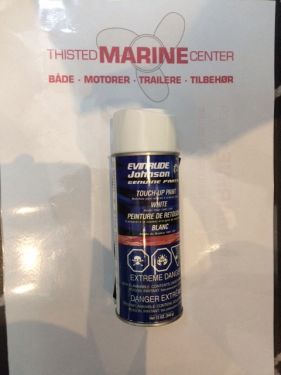 Motormaling Johnson/Evinrude - Hvid - modelår 1981-1991- original