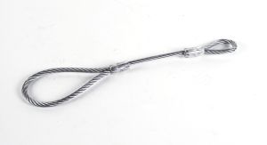 Sikkerhedswire til trailer - 284 mm og dobbelt sløjfer