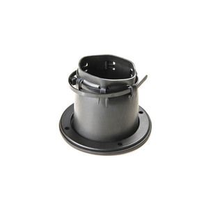 Med justerbar gennemføring, der kan strammes.  Farve: Sort. Højde: 68 mm Ø: 105 mm